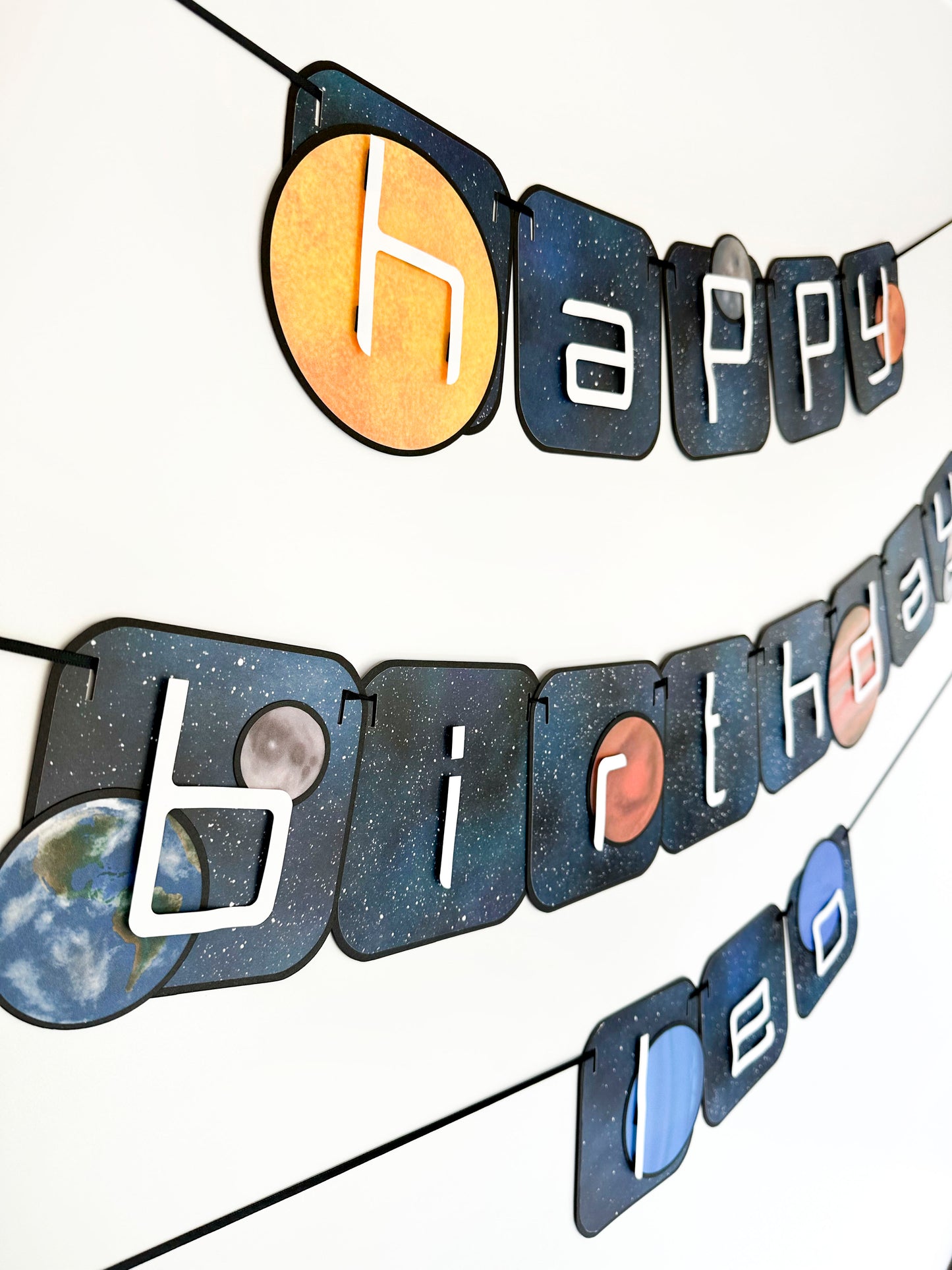 Space Party Banner | Planets Banner | Space Garland | Cosmos | Galaxy Party
