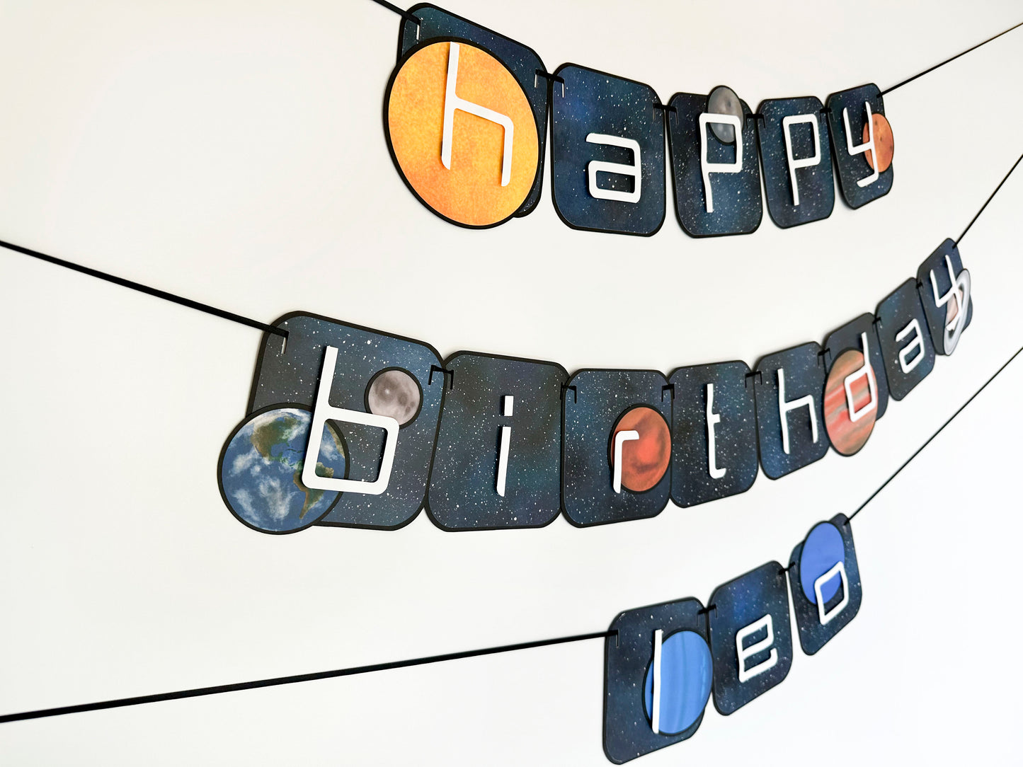 Space Party Banner | Planets Banner | Space Garland | Cosmos | Galaxy Party