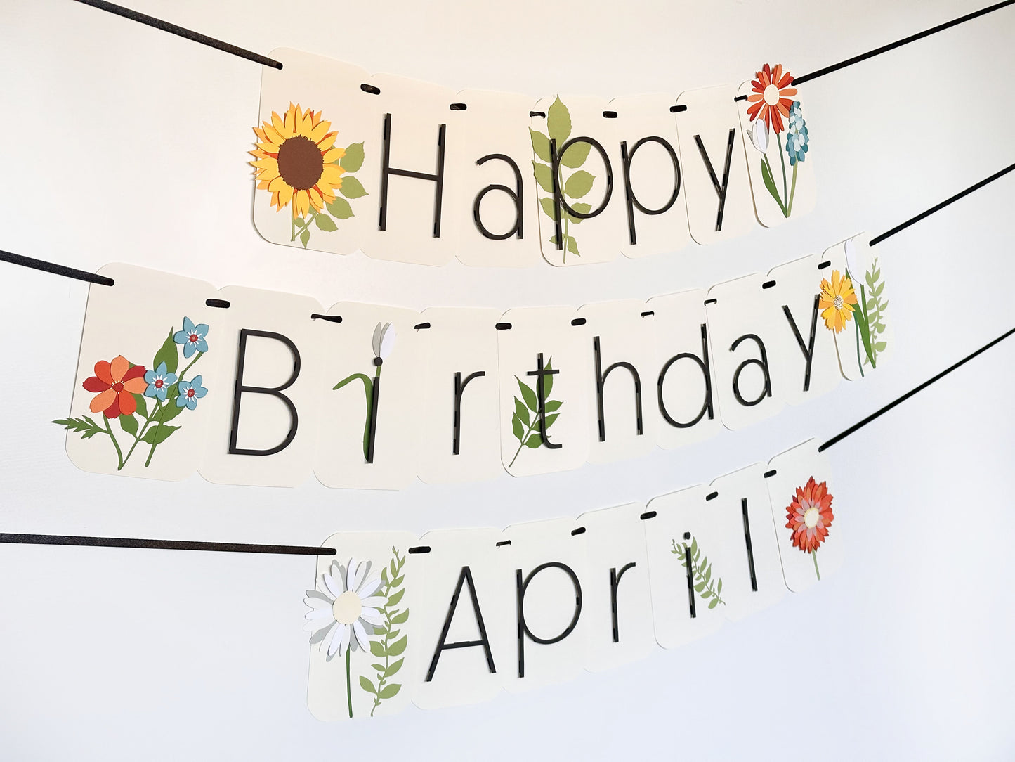 Wildflower Party Banner | Spring Party Banner | Floral Birthday Party | Flowers | Spring | Easter | Shower | Bloom | Spring Flowers