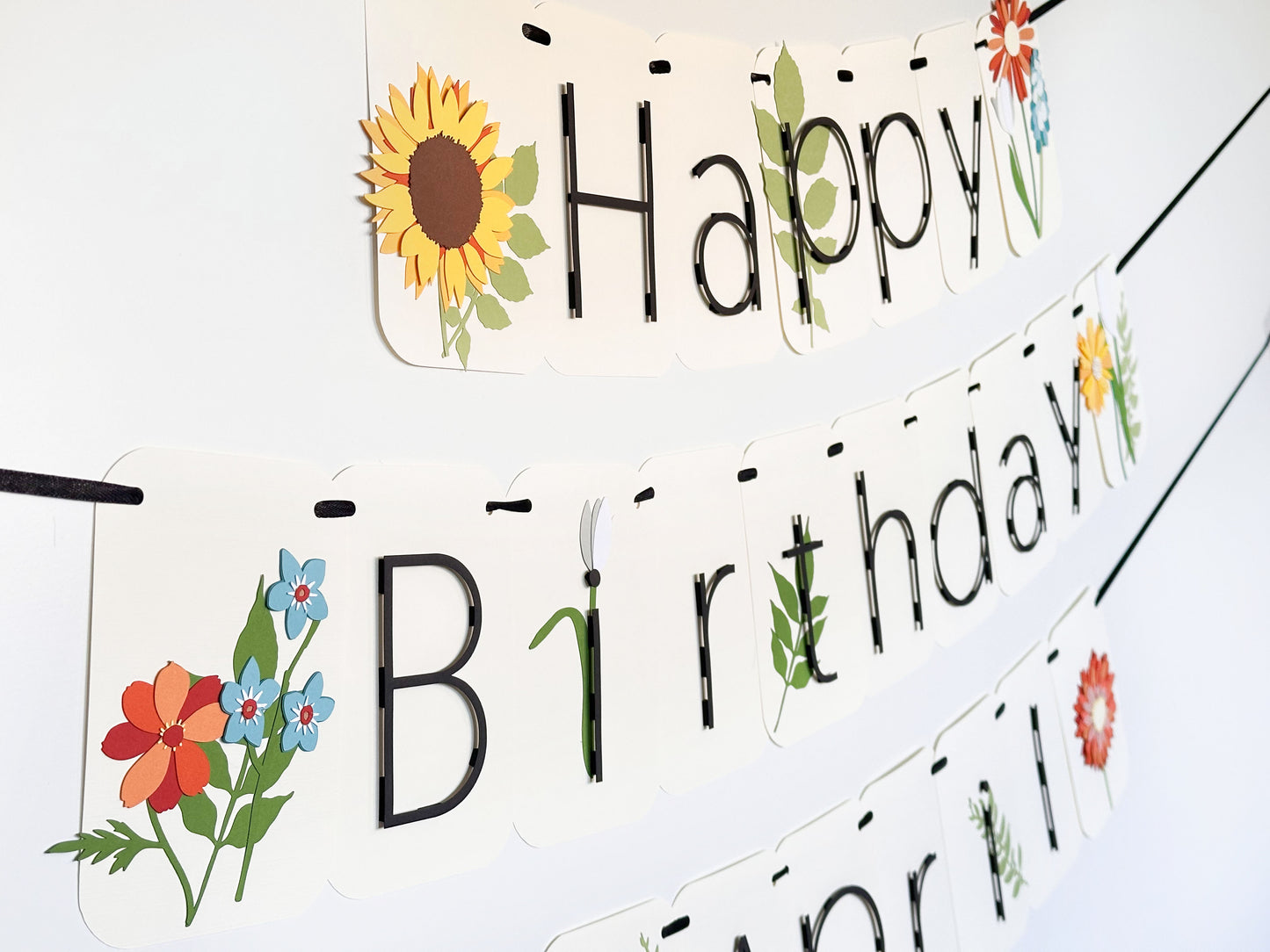 Wildflower Party Banner | Spring Party Banner | Floral Birthday Party | Flowers | Spring | Easter | Shower | Bloom | Spring Flowers