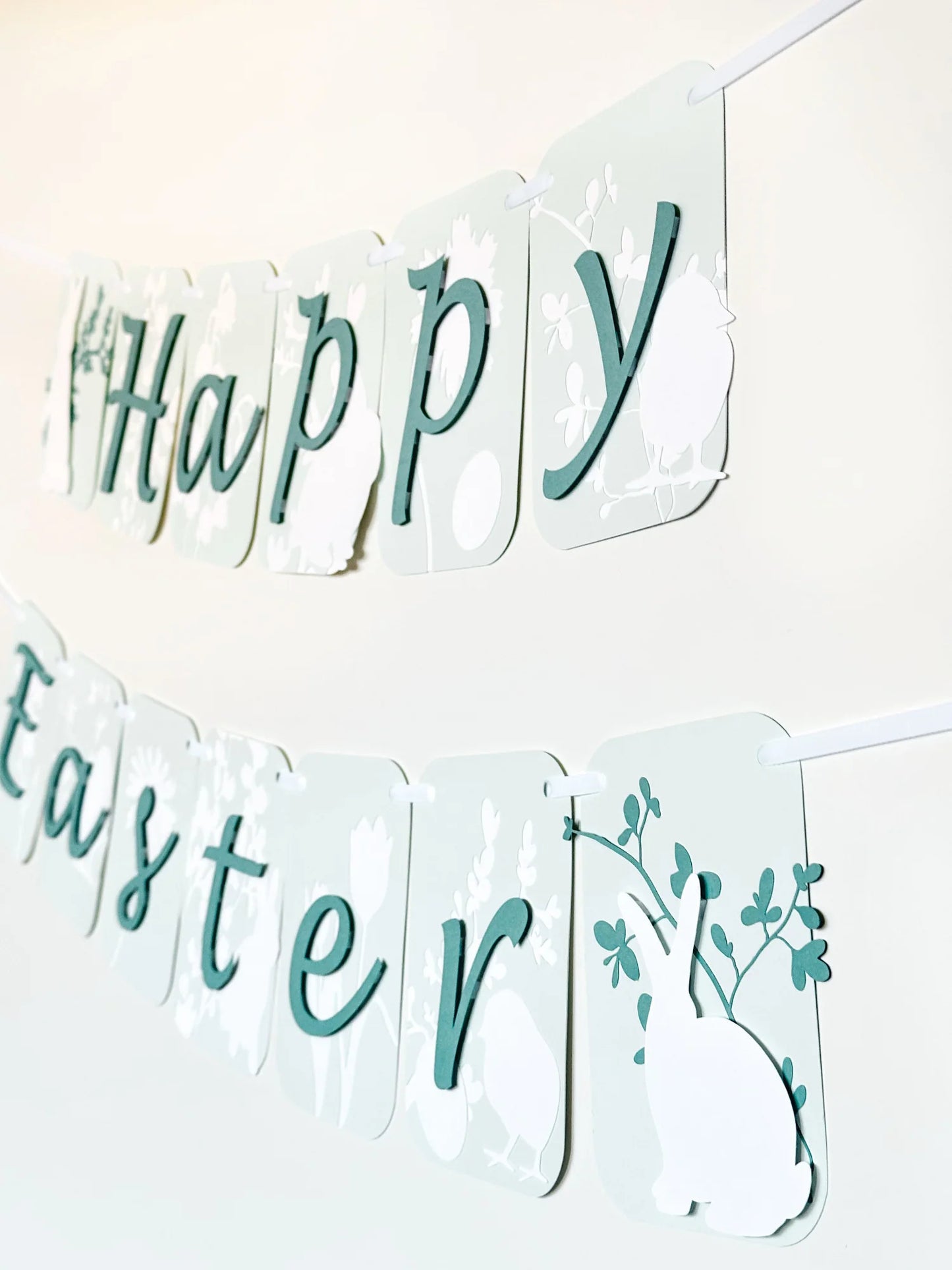 Easter Spring Celebration Banner | Spring Party Decor | Spring Birthday Banner | Spring Decoration | Bunnies | Chicks | Floral | Easter