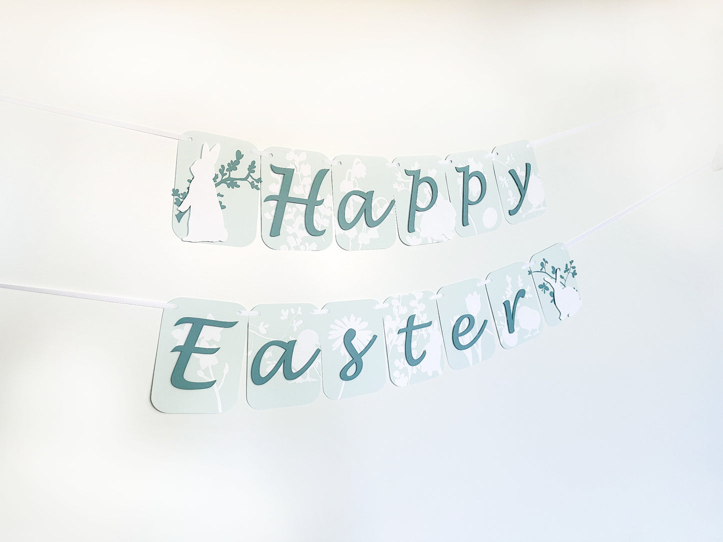Easter Spring Celebration Banner | Spring Party Decor | Spring Birthday Banner | Spring Decoration | Bunnies | Chicks | Floral | Easter