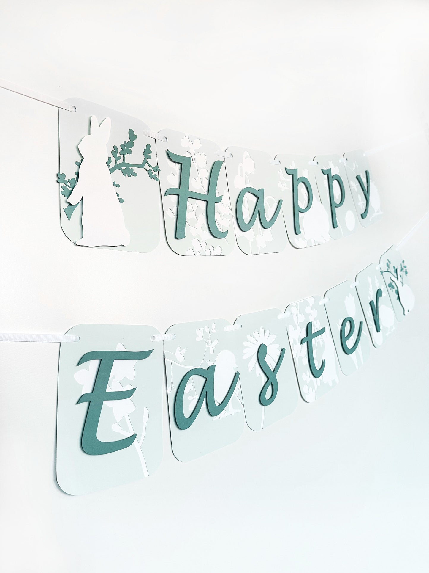 Easter Spring Celebration Banner | Spring Party Decor | Spring Birthday Banner | Spring Decoration | Bunnies | Chicks | Floral | Easter