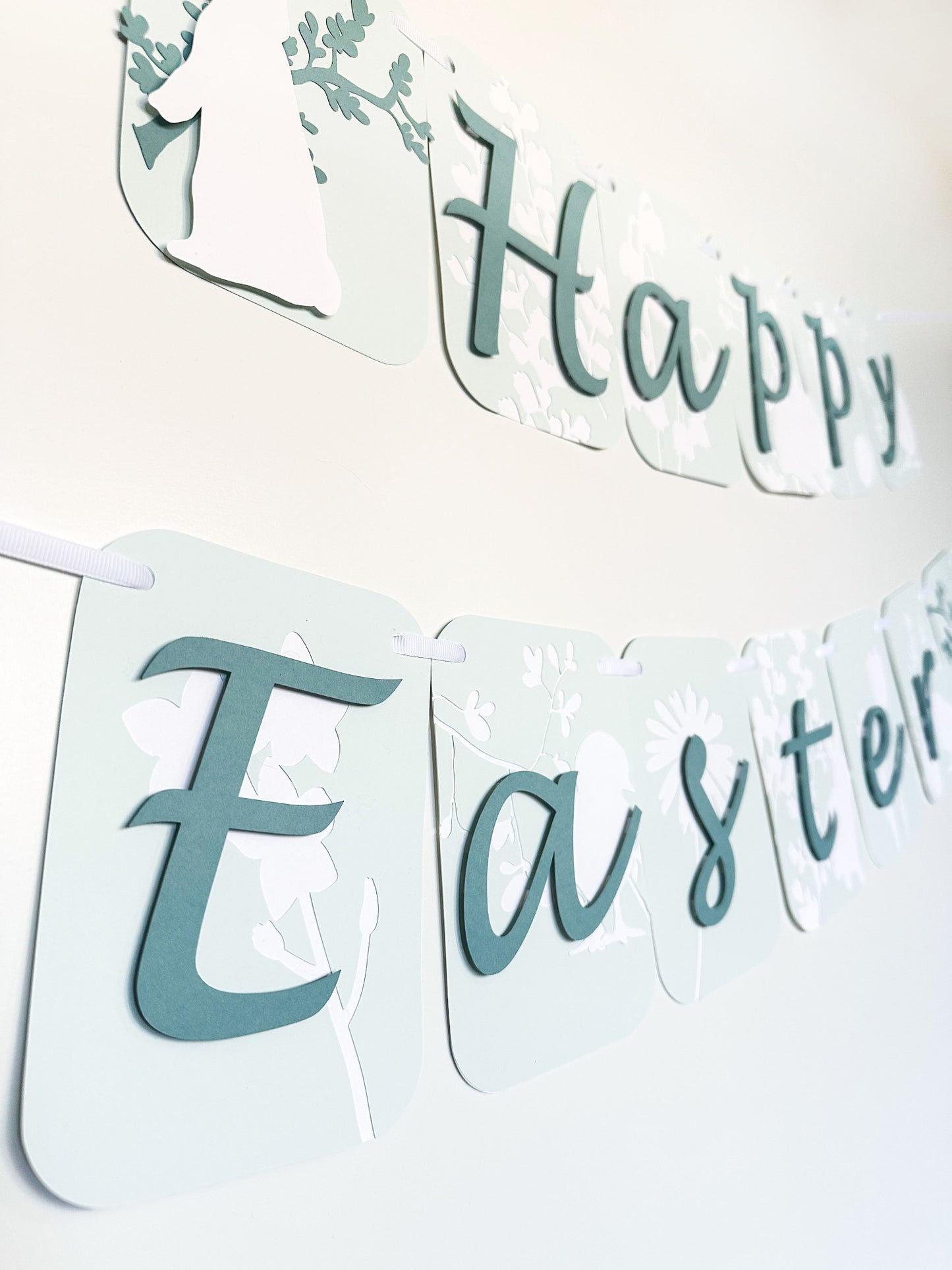 Easter Spring Celebration Banner | Spring Party Decor | Spring Birthday Banner | Spring Decoration | Bunnies | Chicks | Floral | Easter