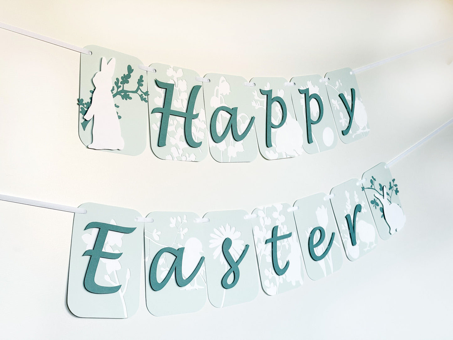 Easter Spring Celebration Banner | Spring Party Decor | Spring Birthday Banner | Spring Decoration | Bunnies | Chicks | Floral | Easter