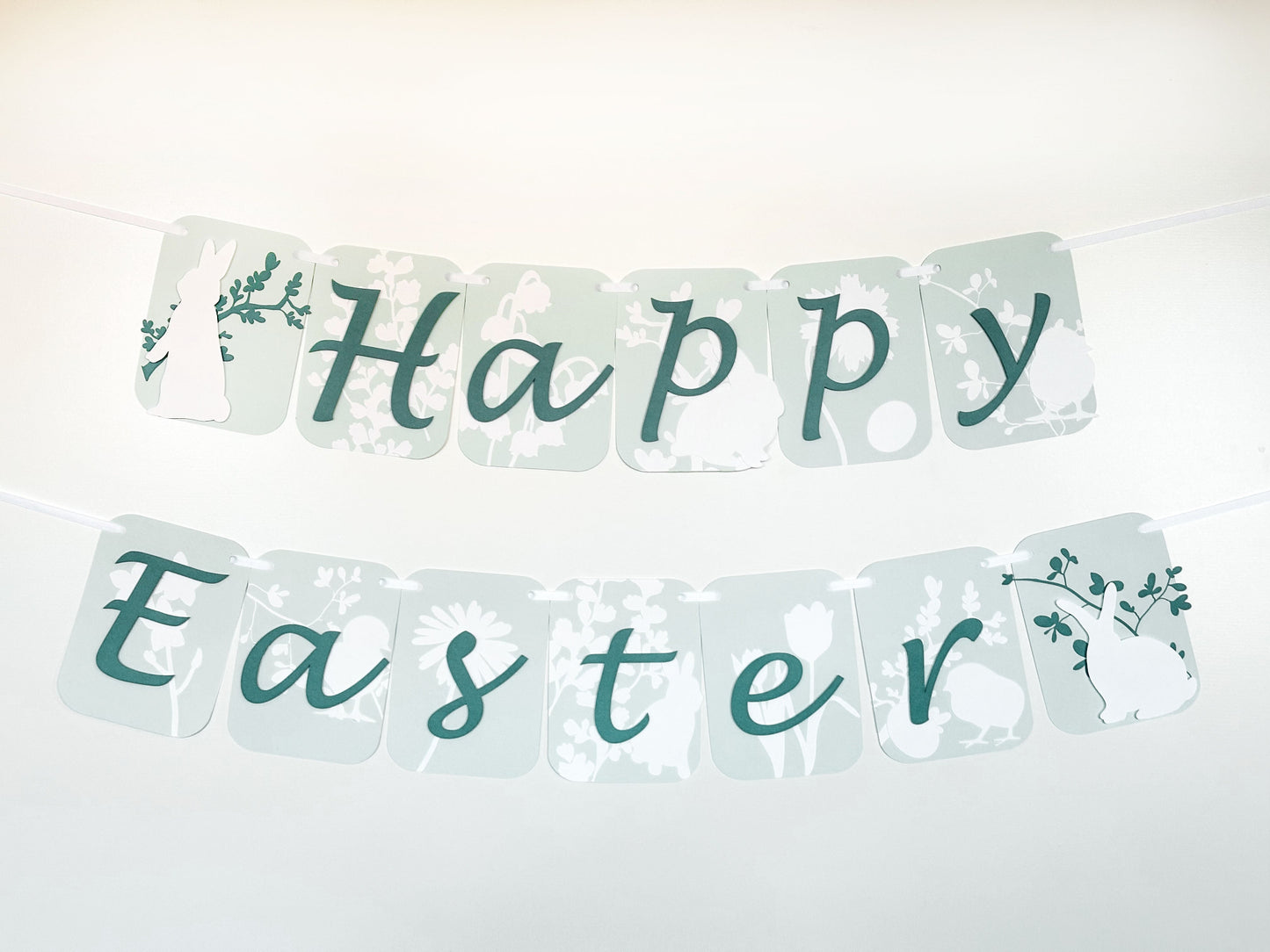 Easter Spring Celebration Banner | Spring Party Decor | Spring Birthday Banner | Spring Decoration | Bunnies | Chicks | Floral | Easter