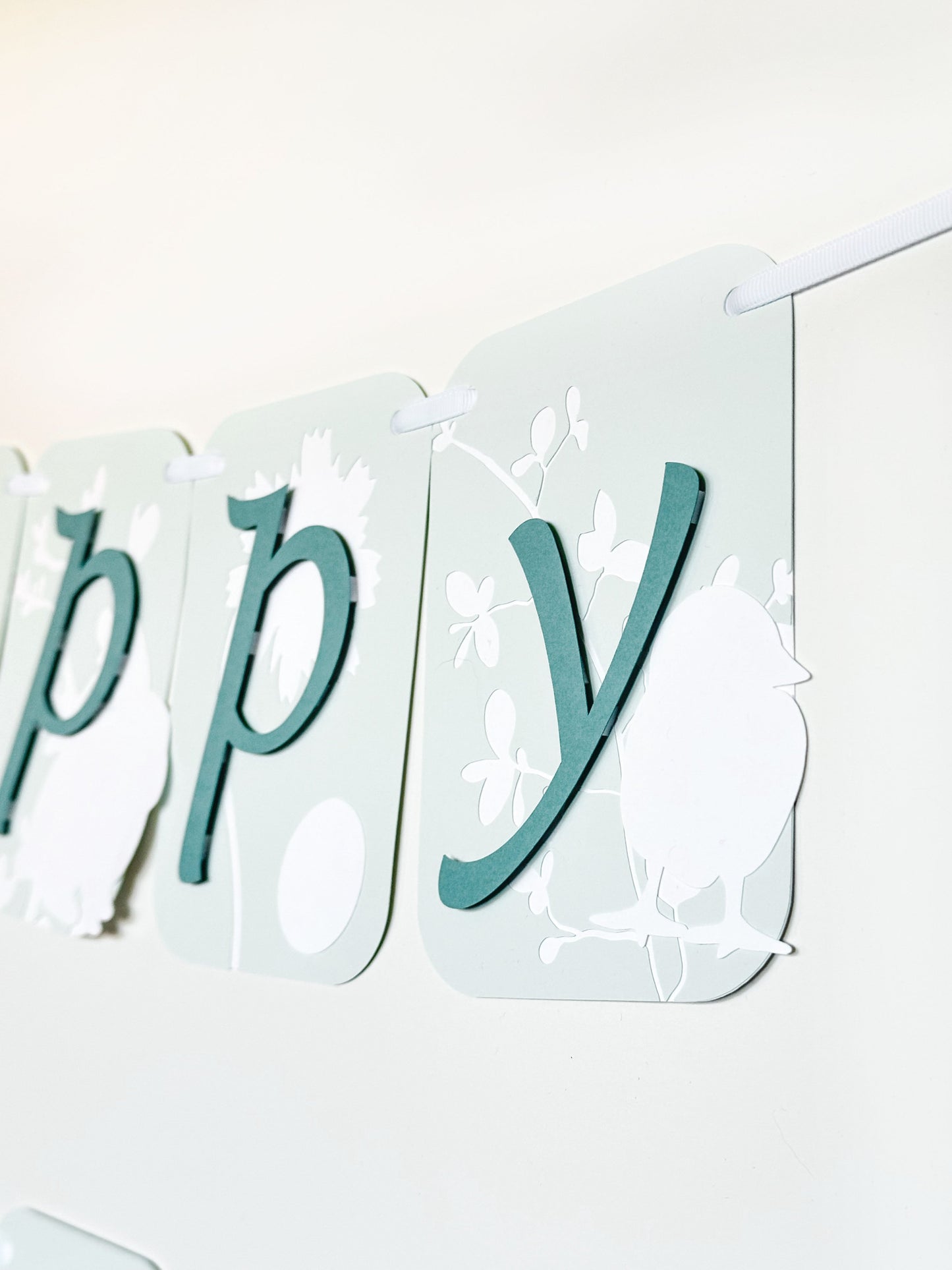 Easter Spring Celebration Banner | Spring Party Decor | Spring Birthday Banner | Spring Decoration | Bunnies | Chicks | Floral | Easter