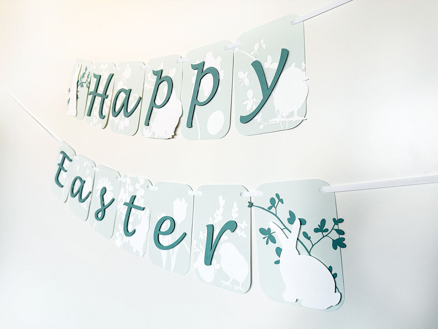 Easter Spring Celebration Banner | Spring Party Decor | Spring Birthday Banner | Spring Decoration | Bunnies | Chicks | Floral | Easter
