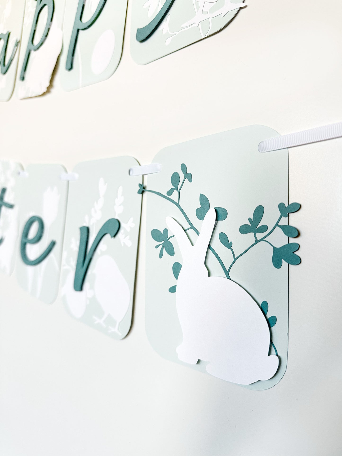 Easter Spring Celebration Banner | Spring Party Decor | Spring Birthday Banner | Spring Decoration | Bunnies | Chicks | Floral | Easter
