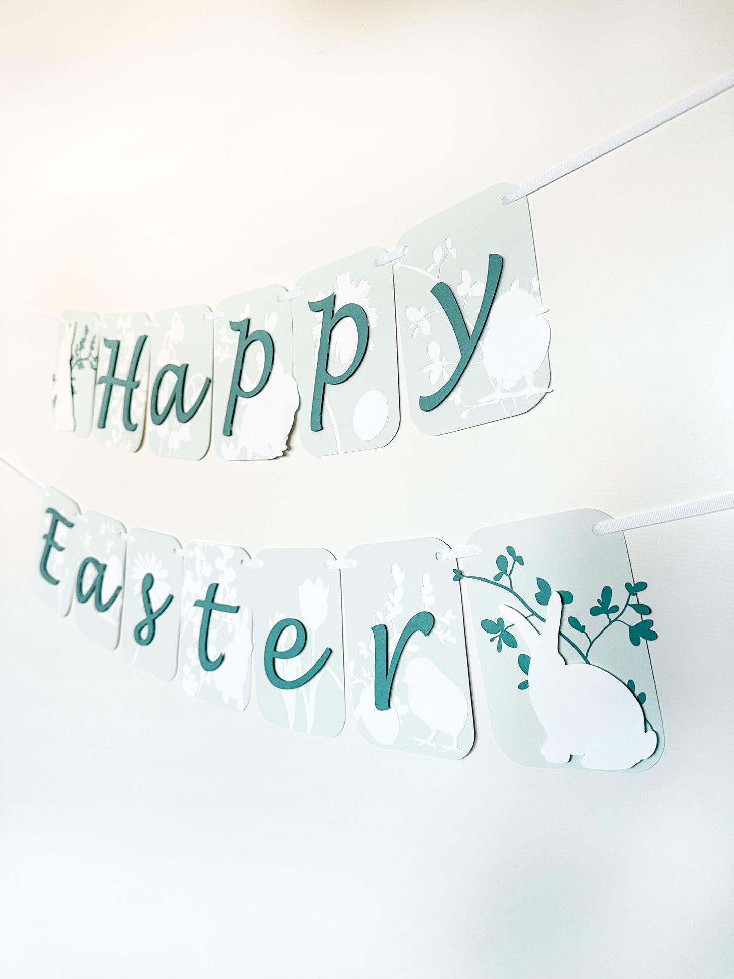 Easter Spring Celebration Banner | Spring Party Decor | Spring Birthday Banner | Spring Decoration | Bunnies | Chicks | Floral | Easter