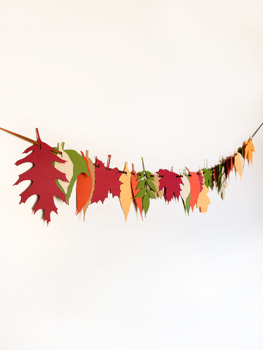 Fall Leaves Banner Red and Yellow | Fall Leaves Garland | Fall | Autumn | Leaves | Harvest | Birthday| Party| Fall Colors | Thanksgiving |
