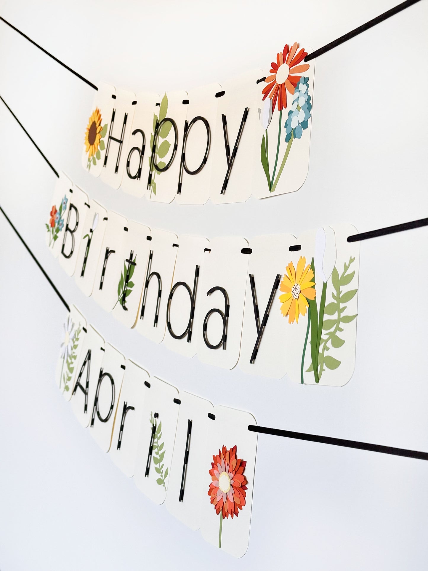 Wildflower Party Banner | Spring Party Banner | Floral Birthday Party | Flowers | Spring | Easter | Shower | Bloom | Spring Flowers