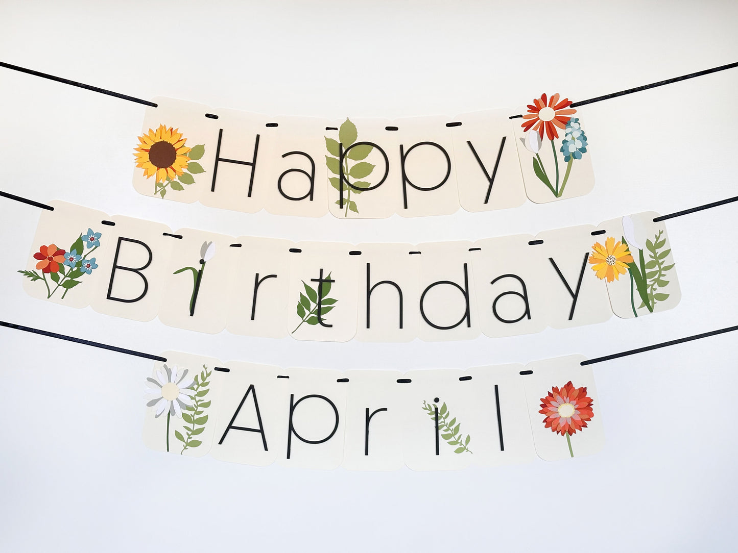 Wildflower Party Banner | Spring Party Banner | Floral Birthday Party | Flowers | Spring | Easter | Shower | Bloom | Spring Flowers